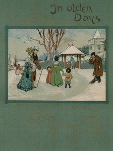 Vuoden 1905 kalenteri Alfred Austinin säkeellä (värilitografia,) tekijältä English School