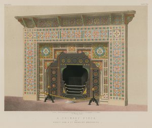 A Chimney Piece, herrat Maw and Co, Broseley, Shropshire tekijältä English School