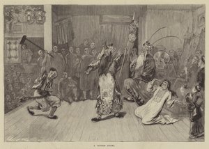 Kiinalainen draama (kaiverrus) tekijältä English School