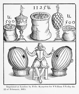 Julistus, jolla vahvistetaan Virginian suuren arvonnan seuraavan arvonnan päivämäärä, painettu Felix Kyngston William Welbylle, Lontoo, 1615 tekijältä English School