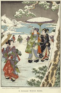 Japanilainen talvimaisema tekijältä English School