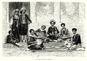 Juutalainen konsertti: Tlemcen (kaiverrus) tekijältä English School