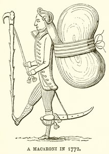 Makaroni vuonna 1772 tekijältä English School