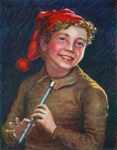 A Merry Piper (väri litho) tekijältä English School