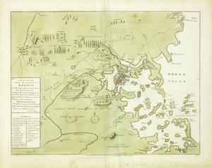Bostonin kaupungin ja sataman suunnitelma ja viereinen maa" tekijältä English School