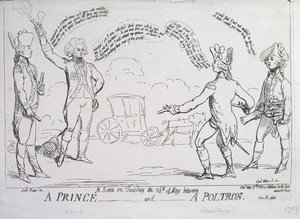 Prinssi ja poltron, julkaissut J. Aitken vuonna 1789 tekijältä English School