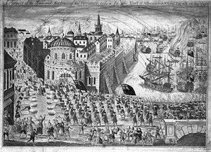 Earl of Albemarle ja Sir George Pocock ottivat Havannahin kaupungin näkymän 13. elokuuta 1762.