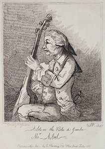 Solo Viola da Gamballa, Carl Friedrich Abel (1723-87), kaiverrus William Nelson Gardiner (1766-1814) 1787 tekijältä English School