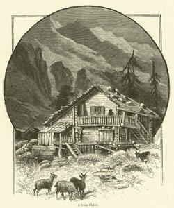 Sveitsiläinen mökki (kaiverrus) tekijältä English School