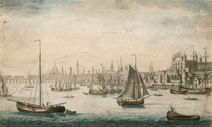 Yleiskuva purjeveneistä Thames-joen vesillä