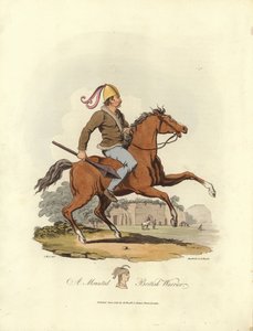Ratsastettu britti soturi