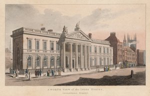 Pohjoisnäkymä India Housesta, Leadenhall Streetistä tekijältä English School