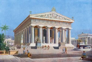 Un santuari sense igual del gran déu del mar: el temple de Posidó a Paestum (litografia en color) finès tekijältä English School