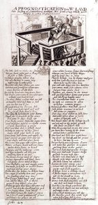 Ennuste W. Laudista, Canterburyn myöhäisestä piispasta, kirjoitettu Ano Dom, 1641, joka siis on tullut, 1645. tekijältä English School