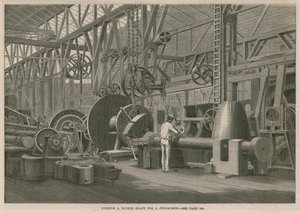 Vierailu Penns Marine Engine Factorylle Greenwichissä, Lontoossa; Lavan akselin kääntäminen höyrylaivaa varten tekijältä English School