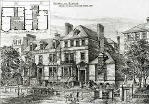 Abbey Place, St. Johns Wood, Building News, 18. tammikuuta 1878 tekijältä English School