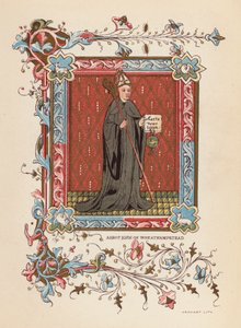 John of Wheathampsteadin apotti (värilitografia) tekijältä English School