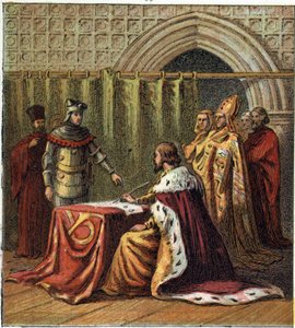 Englannin kuninkaan Richard II:n (1367-1400) luopuminen kruunusta vuonna 1399 serkkunsa Henryn (Englannin Henrik IV) hyväksi tekijältä English School