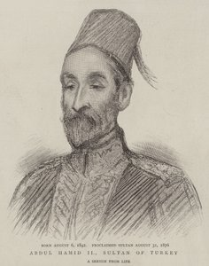 Abdul Hamid II, Turkin sulttaani (kaiverrus) tekijältä English School