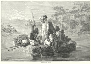 Abessinian lautta (kaiverrus) tekijältä English School