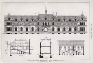 Akateemiset rakennukset, Nottingham, Third Premiated Design (kaiverrus) tekijältä English School