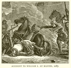 Onnettomuus William I:lle Mantesissa, 1087 tekijältä English School
