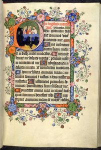 Lisätä. 42131 f.46r, Vigils of the Dead (Office of the Dead), goottilaisilla kvadraateilla, Bedford Hoursista ja Psalterista tekijältä English School