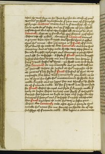 Lisää MS 59678, f.185v "Le Morte Darthur", Sir Thomas Malory, n. 1481-83 (muste paperille) tekijältä English School