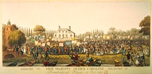 Puheet Hänen Majesteettinsa kuningatar Carolinelle Brandenburgh Housessa 30. lokakuuta 1820 tekijältä English School