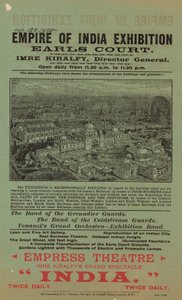Mainos Empire of India -näyttelystä, Earls Court tekijältä English School