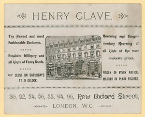 Henry Glaven mainos, New Oxford Street, Lontoo tekijältä English School