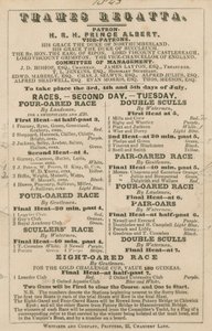Mainos Thames Regatta, 1843 tekijältä English School
