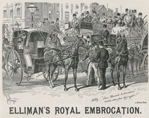 Ellimans Royal Embrocationin mainos tekijältä English School
