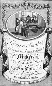 Mainos George Smith, Taylor und Ladies Habit Maker -yritykselle. tekijältä English School