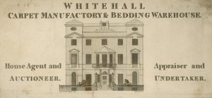 Mainos Whitehall Carpet Manufactorysta ja Bedding Warehousesta tekijältä English School