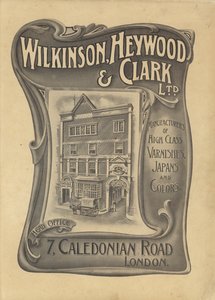 Mainos yhtiölle Wilkinson, Heywood & Clark Ltd (litho) tekijältä English School