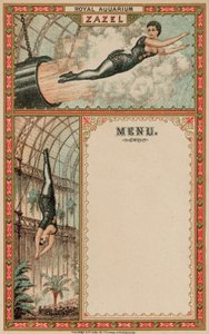 Zazel the Human Cannonball -mainos tekijältä English School