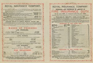 Mainos Royal Insurance Companylle tekijältä English School