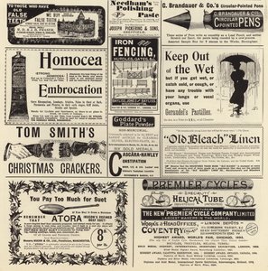 Mainos levisi The Graphic Christmas Number 1897:stä