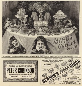 Mainos levisi The Graphic Christmas Number 1897:stä