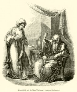 Ahijah and the Wife of Jeroboam, Angelica Kaufmann (engraving) tekijältä English School