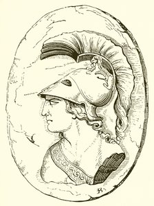 Alkibiades, antiikin veistoksesta (kaiverrus) (kaiverrus) tekijältä English School