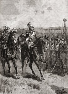 Aleksanteri II venäläinen arvioi armeijaansa Sebastopolissa Krimin sodan aikana tekijältä English School