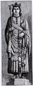 Alfonso X (1221-84) "Viisas", Kastilian kuningas, kuvitus teoksesta "Tiede ja kirjallisuus keskiajalla ja renessanssilla", kirjoittanut ja kaivertanut Paul Lacroix, 1878 tekijältä English School