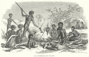 Australialainen juhla (kaiverrus) tekijältä English School