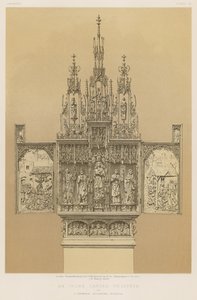 Norsunluun veistetty triptyykki, kirjoittanut T Gremser, Augsburg, Baijeri tekijältä English School