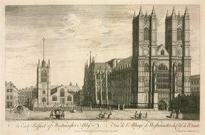 Lontoon Westminster Abbeyn itänäkymä tekijältä English School