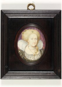 Anne of Denmark (akvarelli vellum) tekijältä English School