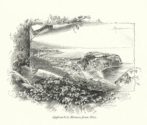 Zufahrt nach Monaco von Nizza