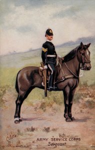 Armeijan palvelusjoukot, kersantti (väri litho) tekijältä English School